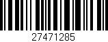 Código de barras (EAN, GTIN, SKU, ISBN): '27471285'