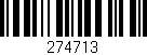 Código de barras (EAN, GTIN, SKU, ISBN): '274713'
