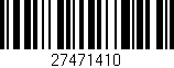 Código de barras (EAN, GTIN, SKU, ISBN): '27471410'