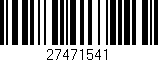 Código de barras (EAN, GTIN, SKU, ISBN): '27471541'