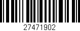 Código de barras (EAN, GTIN, SKU, ISBN): '27471902'