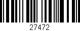 Código de barras (EAN, GTIN, SKU, ISBN): '27472'