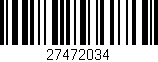 Código de barras (EAN, GTIN, SKU, ISBN): '27472034'