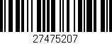 Código de barras (EAN, GTIN, SKU, ISBN): '27475207'