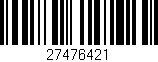 Código de barras (EAN, GTIN, SKU, ISBN): '27476421'