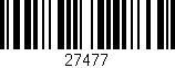 Código de barras (EAN, GTIN, SKU, ISBN): '27477'