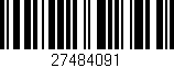 Código de barras (EAN, GTIN, SKU, ISBN): '27484091'