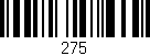 Código de barras (EAN, GTIN, SKU, ISBN): '275'