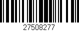 Código de barras (EAN, GTIN, SKU, ISBN): '27508277'