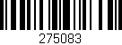 Código de barras (EAN, GTIN, SKU, ISBN): '275083'