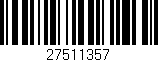 Código de barras (EAN, GTIN, SKU, ISBN): '27511357'