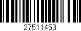 Código de barras (EAN, GTIN, SKU, ISBN): '27511453'