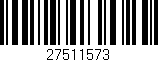 Código de barras (EAN, GTIN, SKU, ISBN): '27511573'