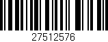 Código de barras (EAN, GTIN, SKU, ISBN): '27512576'