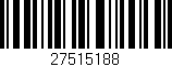 Código de barras (EAN, GTIN, SKU, ISBN): '27515188'