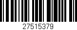 Código de barras (EAN, GTIN, SKU, ISBN): '27515379'