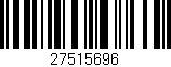 Código de barras (EAN, GTIN, SKU, ISBN): '27515696'