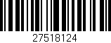 Código de barras (EAN, GTIN, SKU, ISBN): '27518124'