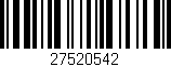 Código de barras (EAN, GTIN, SKU, ISBN): '27520542'