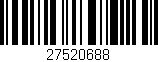 Código de barras (EAN, GTIN, SKU, ISBN): '27520688'