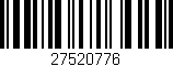Código de barras (EAN, GTIN, SKU, ISBN): '27520776'