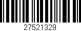 Código de barras (EAN, GTIN, SKU, ISBN): '27521329'