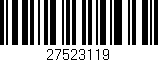Código de barras (EAN, GTIN, SKU, ISBN): '27523119'