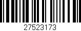 Código de barras (EAN, GTIN, SKU, ISBN): '27523173'
