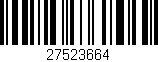 Código de barras (EAN, GTIN, SKU, ISBN): '27523664'