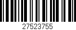 Código de barras (EAN, GTIN, SKU, ISBN): '27523755'
