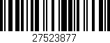 Código de barras (EAN, GTIN, SKU, ISBN): '27523877'