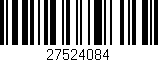 Código de barras (EAN, GTIN, SKU, ISBN): '27524084'