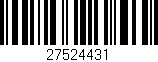 Código de barras (EAN, GTIN, SKU, ISBN): '27524431'