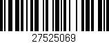 Código de barras (EAN, GTIN, SKU, ISBN): '27525069'
