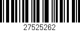 Código de barras (EAN, GTIN, SKU, ISBN): '27525262'