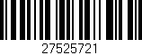 Código de barras (EAN, GTIN, SKU, ISBN): '27525721'