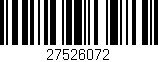 Código de barras (EAN, GTIN, SKU, ISBN): '27526072'