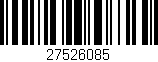 Código de barras (EAN, GTIN, SKU, ISBN): '27526085'