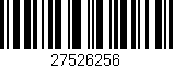 Código de barras (EAN, GTIN, SKU, ISBN): '27526256'