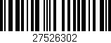 Código de barras (EAN, GTIN, SKU, ISBN): '27526302'