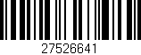 Código de barras (EAN, GTIN, SKU, ISBN): '27526641'