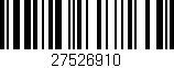 Código de barras (EAN, GTIN, SKU, ISBN): '27526910'
