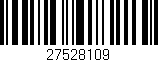 Código de barras (EAN, GTIN, SKU, ISBN): '27528109'