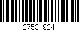 Código de barras (EAN, GTIN, SKU, ISBN): '27531924'