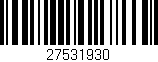 Código de barras (EAN, GTIN, SKU, ISBN): '27531930'