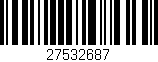 Código de barras (EAN, GTIN, SKU, ISBN): '27532687'