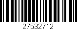 Código de barras (EAN, GTIN, SKU, ISBN): '27532712'