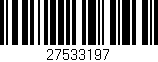 Código de barras (EAN, GTIN, SKU, ISBN): '27533197'