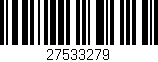 Código de barras (EAN, GTIN, SKU, ISBN): '27533279'