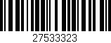 Código de barras (EAN, GTIN, SKU, ISBN): '27533323'